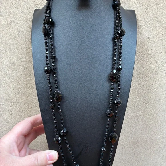 60” Beaded Rope Necklace for Doubled or Layered Look - Picture 2 of 2